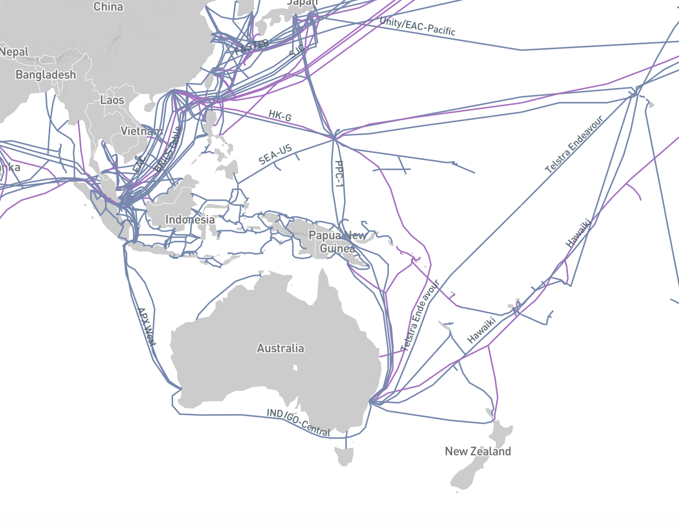 Australia Internet Cable Infrastructure